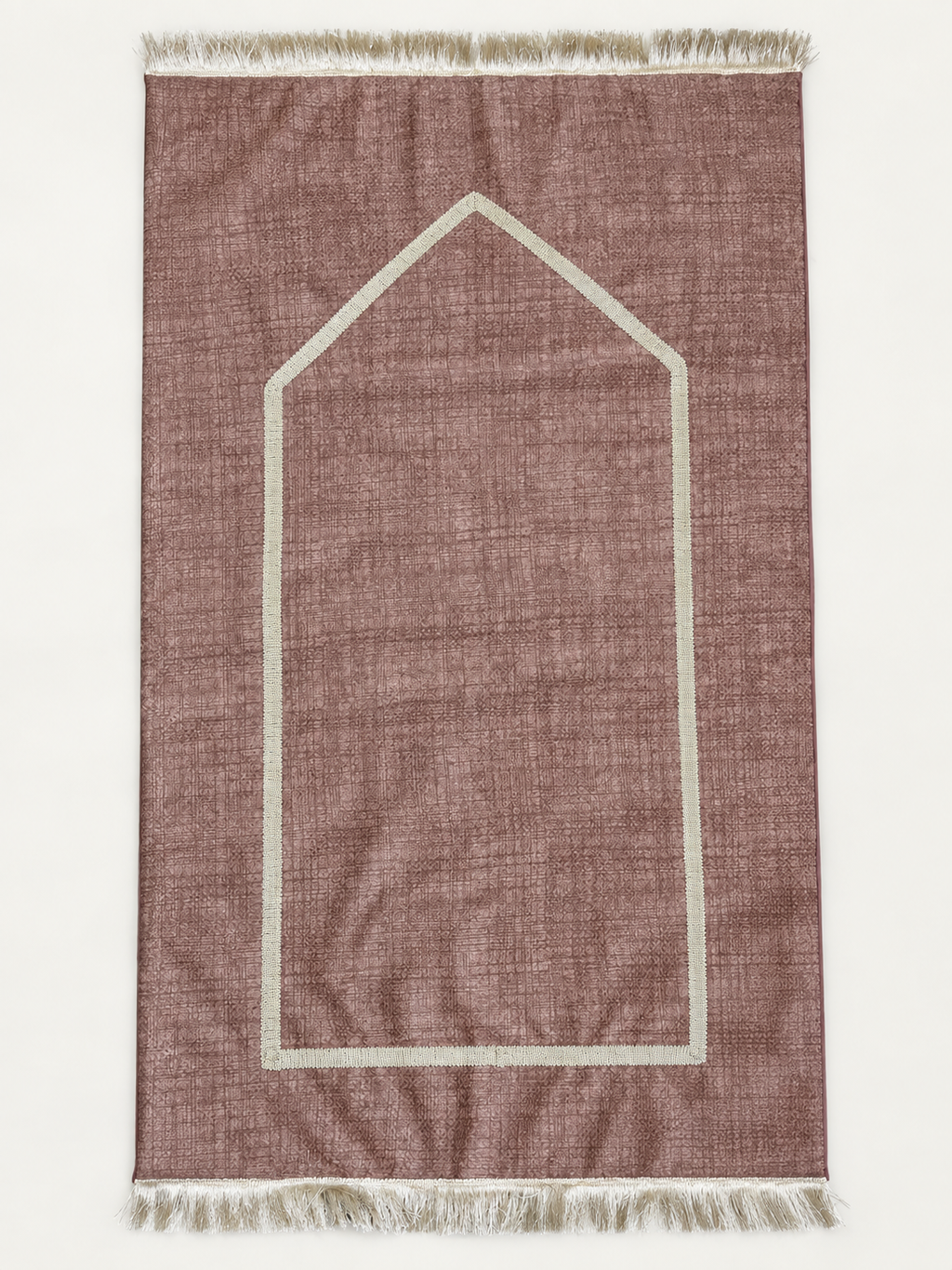 Tapis de prière en velours rose