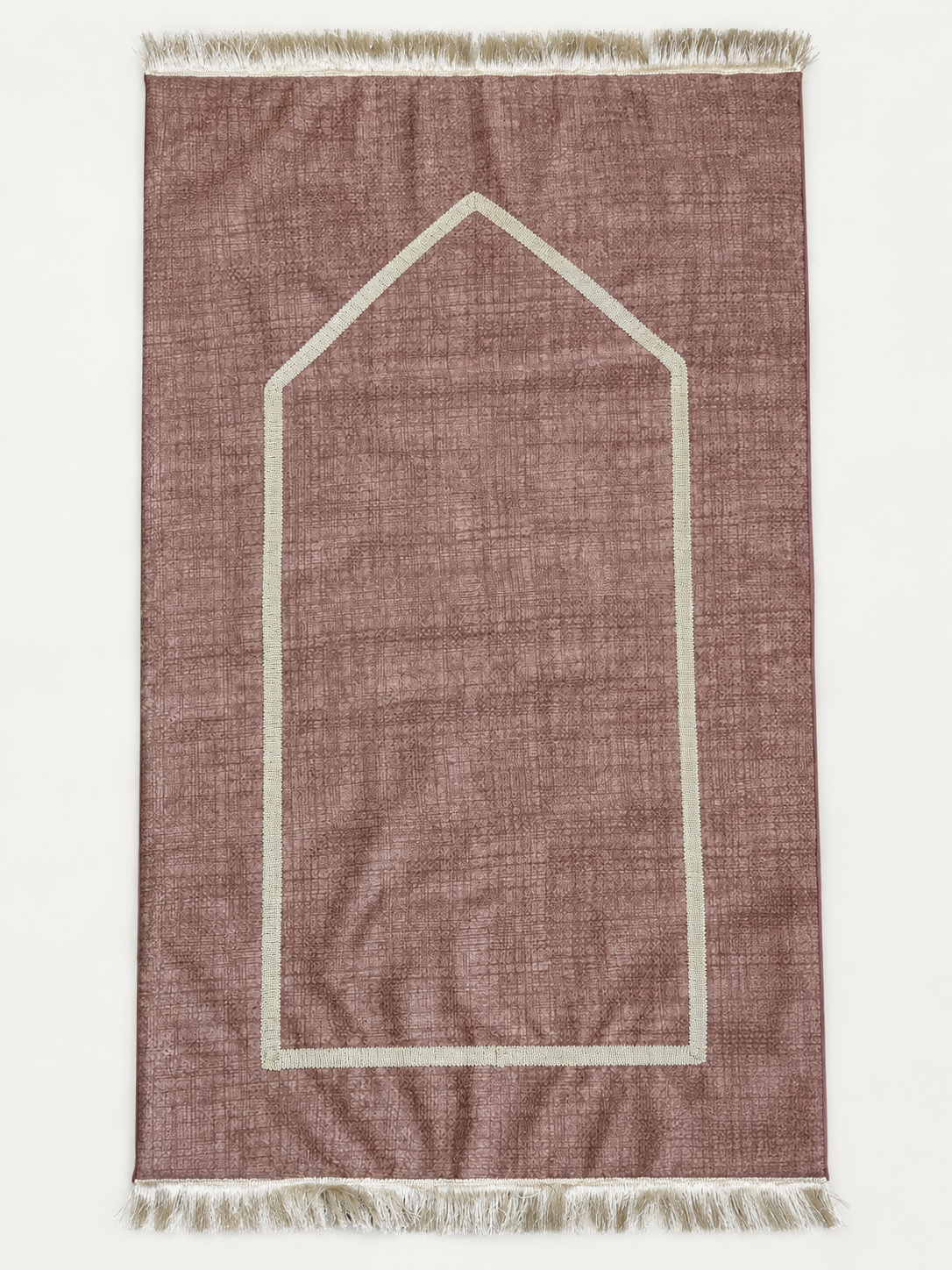 Tapis de prière en velours rose