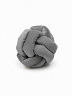 Coussin noeud gris