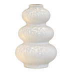 Vase Sculptural en Céramique Ivoire – Naya