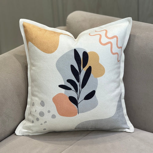 Coussin en velours design artistique