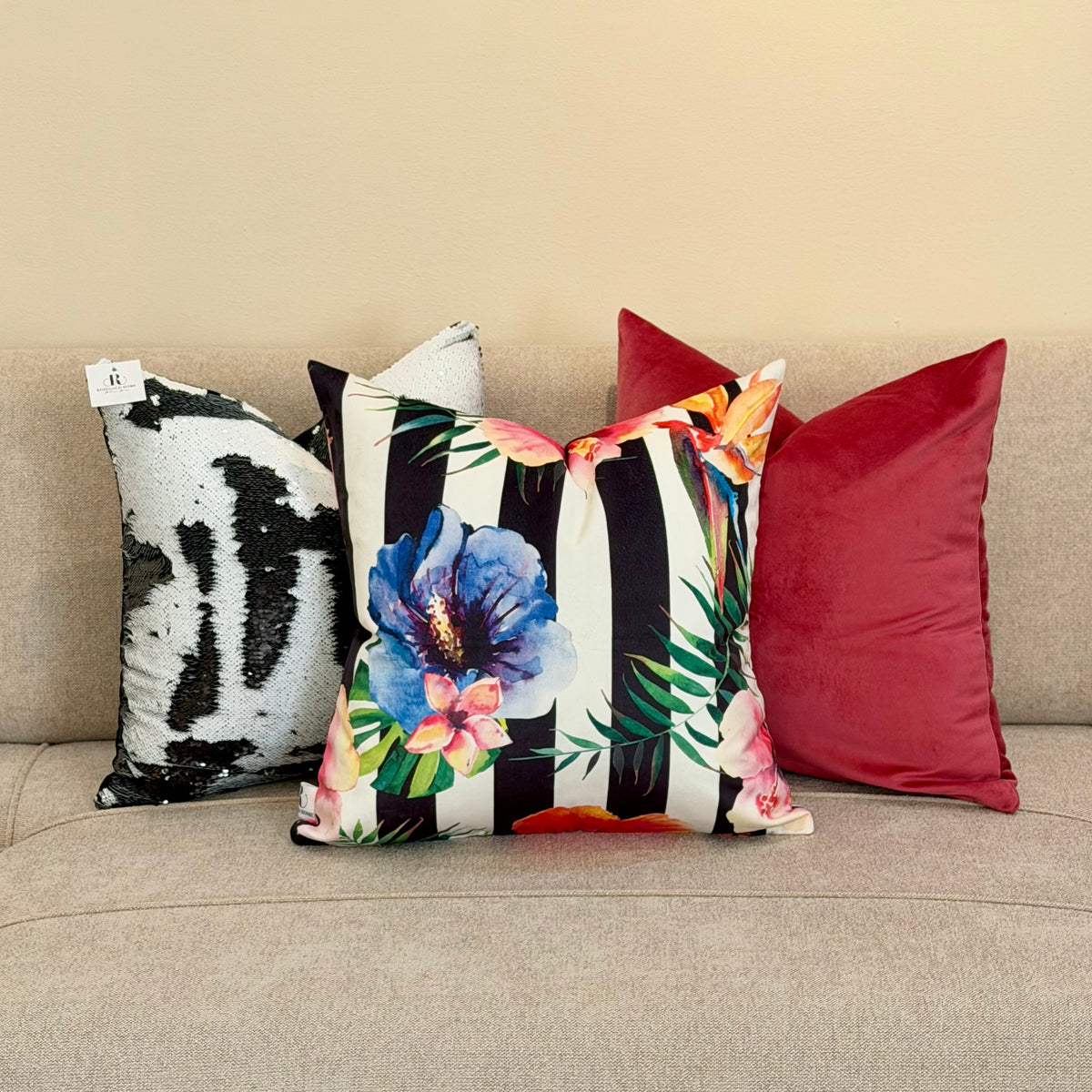 Collection Tropical Pop | 3 housses velours