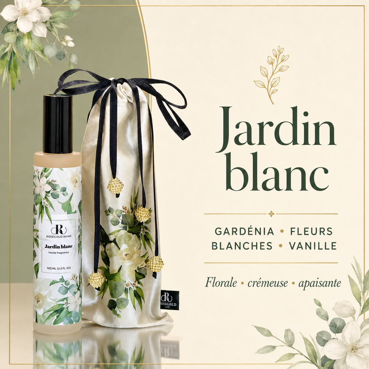Jardin blanc – Parfum d’ambiance 100 ml