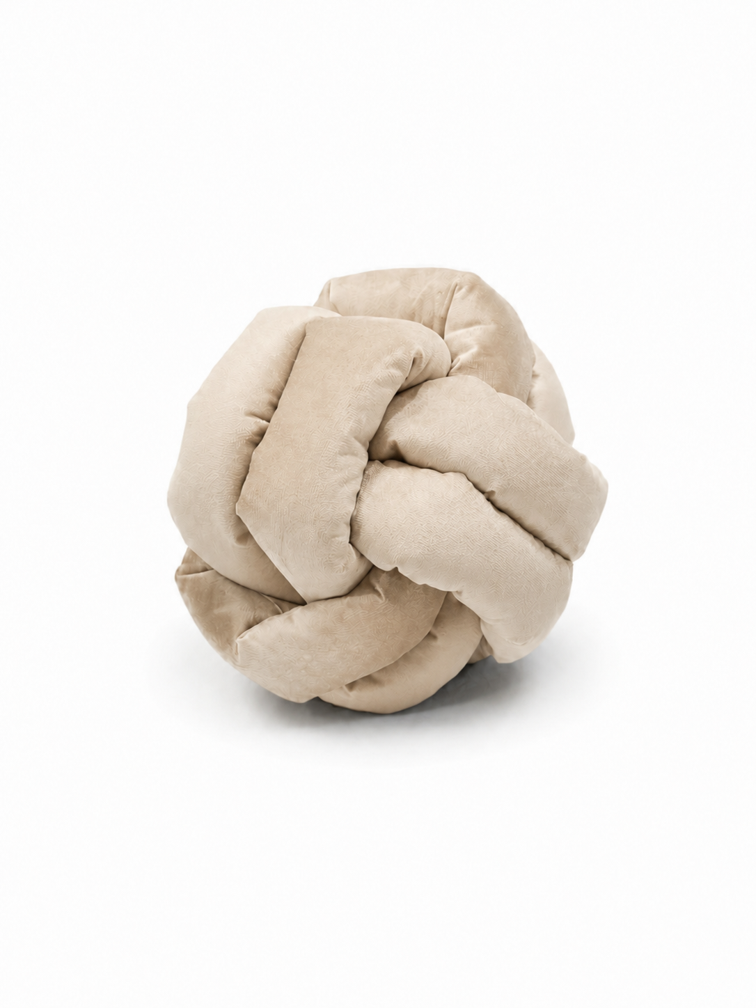 Coussin noeud beige