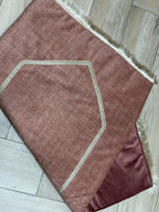 Tapis de prière en velours rose