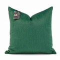 Coussin décoratif en velours vert