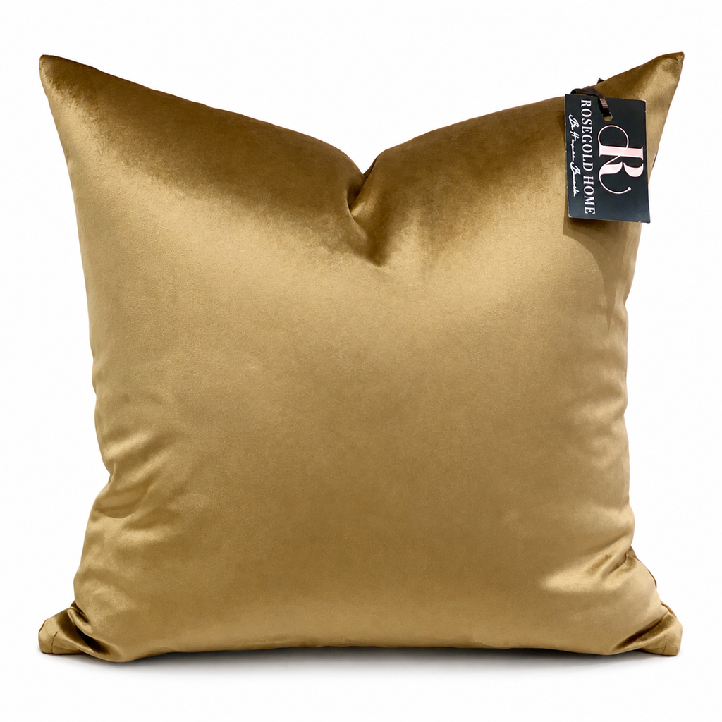 Coussin décoratif en velours Gold