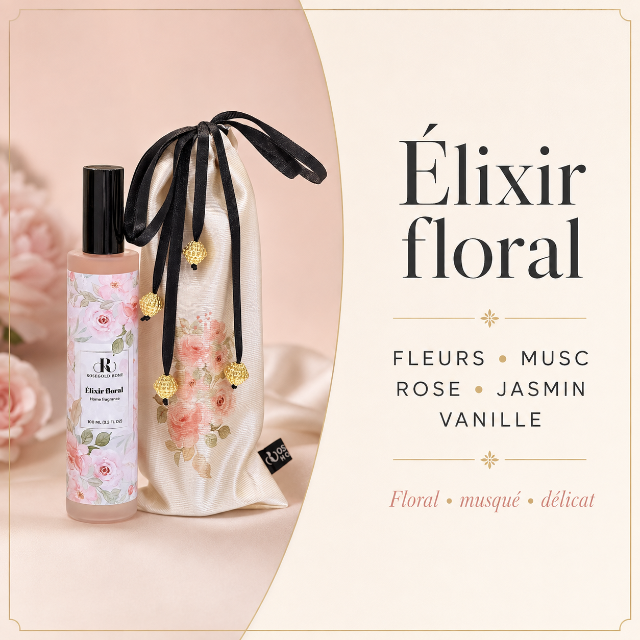 Élixir floral – Parfum d’ambiance 100 ml