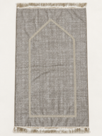Tapis de prière en velours beige clair