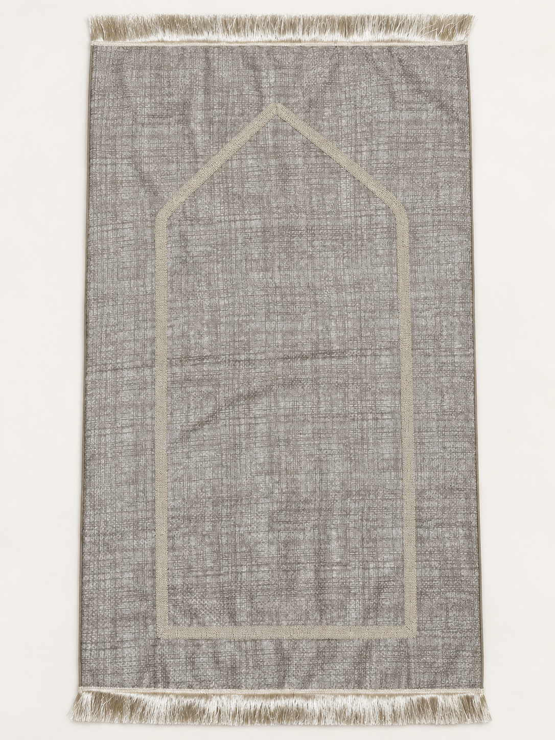 Tapis de prière en velours beige clair