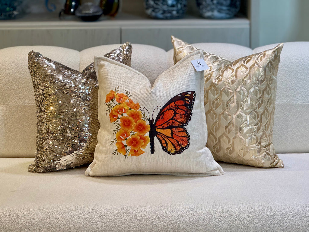 Coussin velours KOLEA