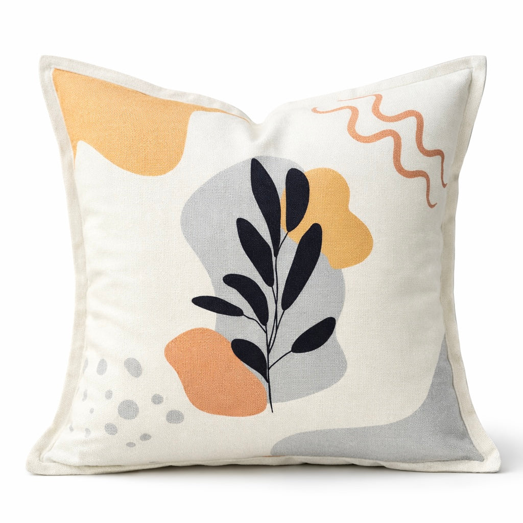 Coussin design artistique en velours