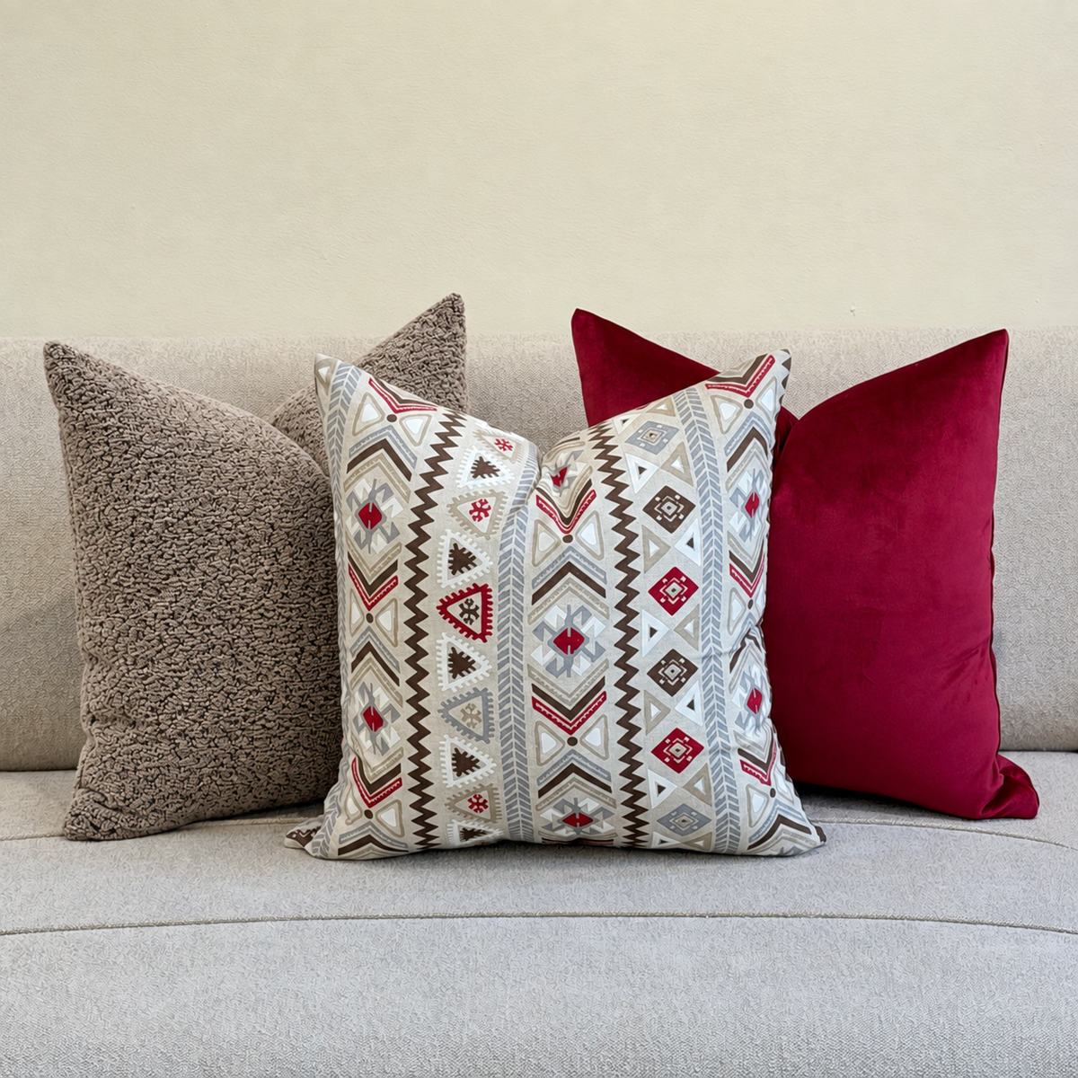 Collection Atlas Bordeaux | 3 housses velours