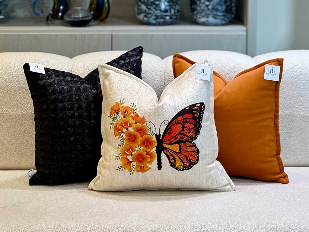 Coussin velours KOLEA