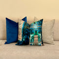 Collection Bleu Lagune | 3 housses velours