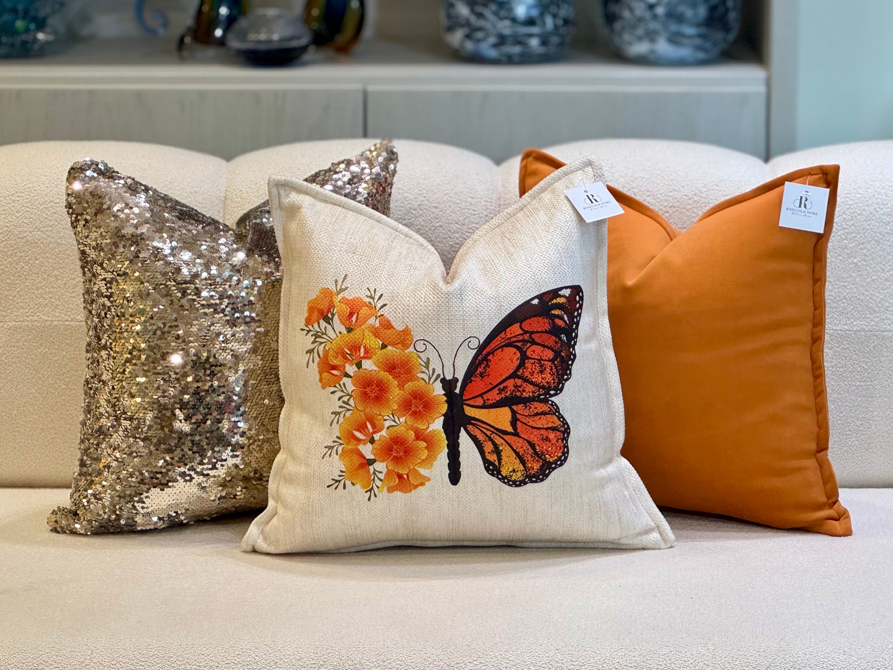 Coussin velours KOLEA