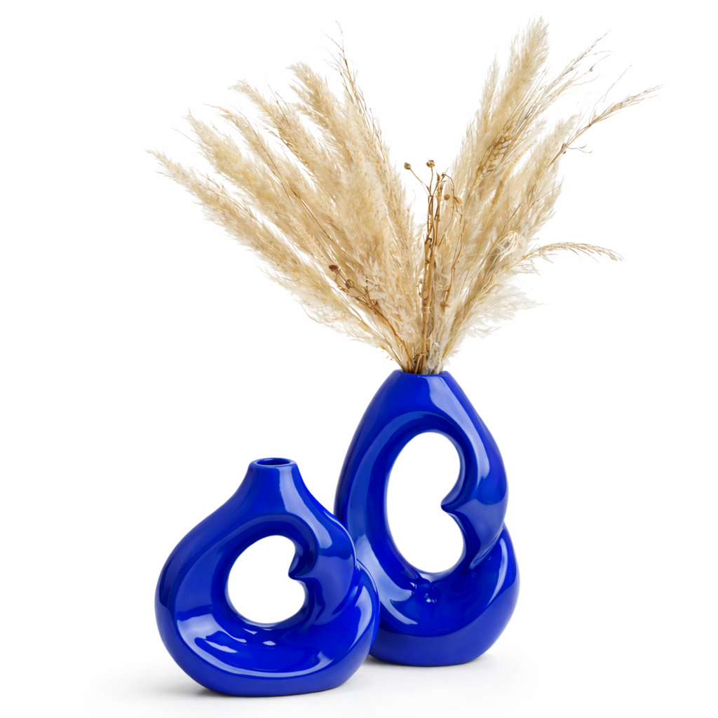 Vase Duo “Aura” – Sculpture Élégante en Céramique