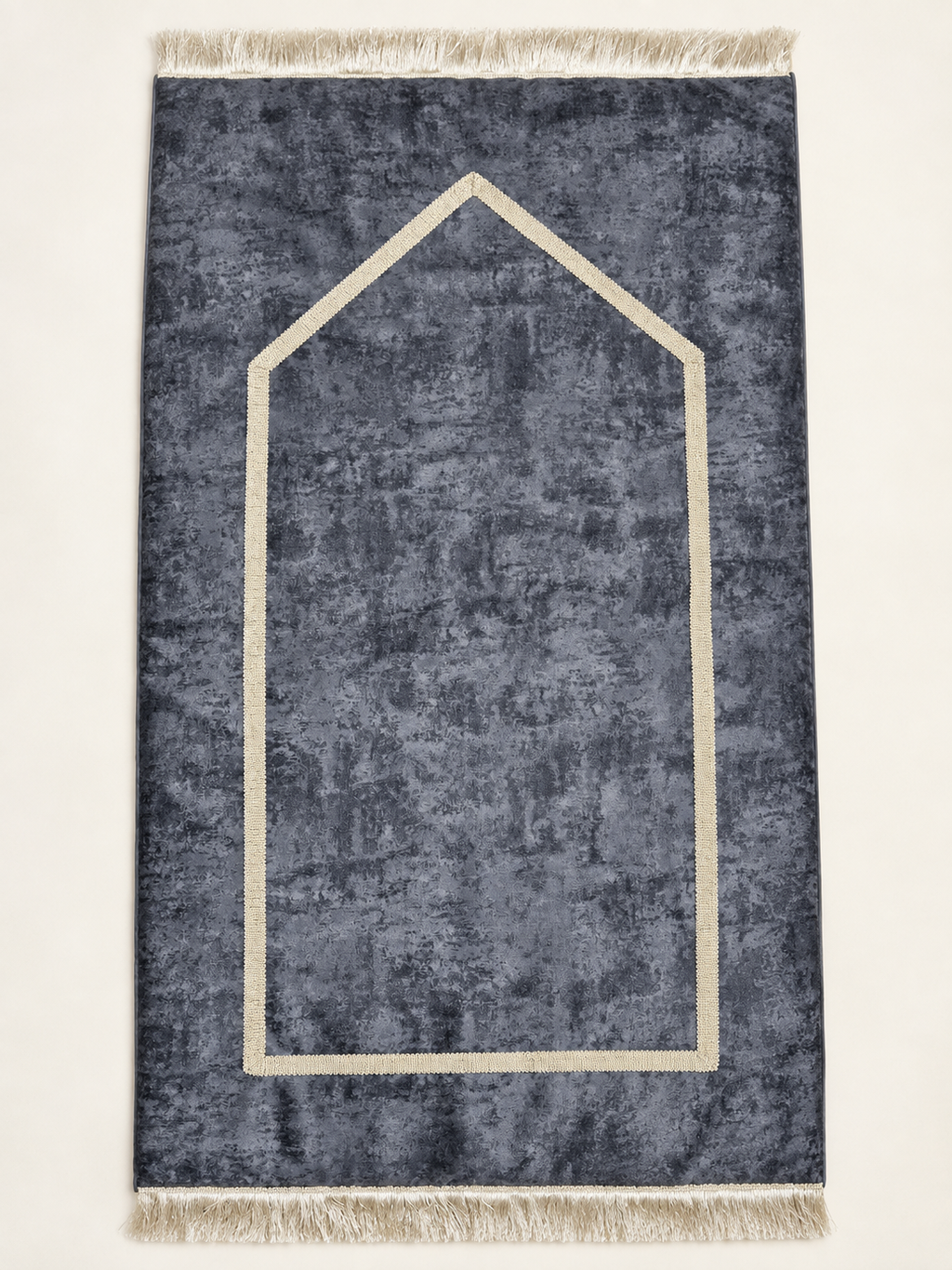 Tapis de prière en velours gris