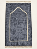 Tapis de prière en velours gris
