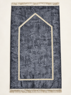 Tapis de prière en velours gris