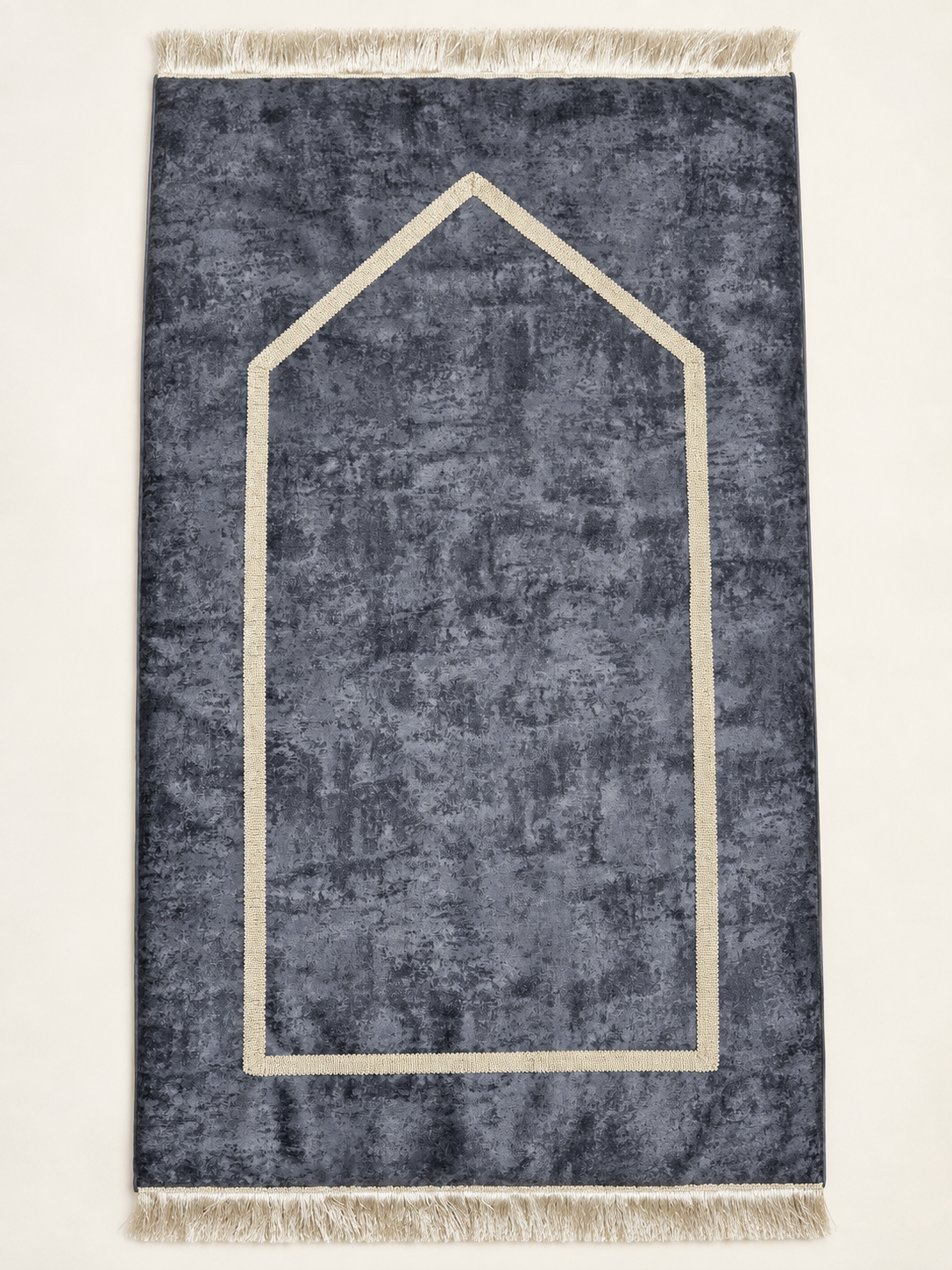 Tapis de prière en velours gris
