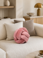 Coussin noeud rose