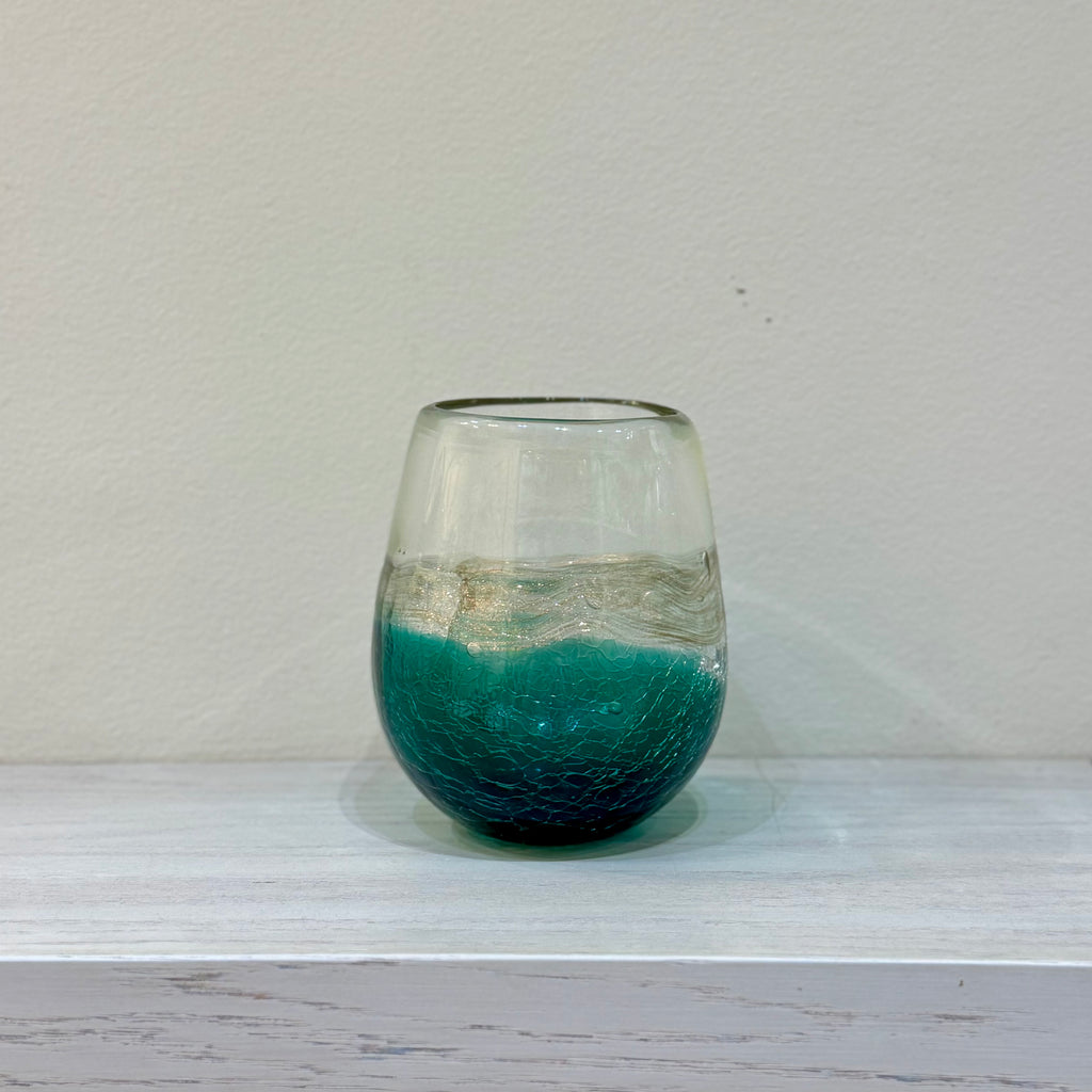 Vase décoratif en verre soufflé – 15 cm