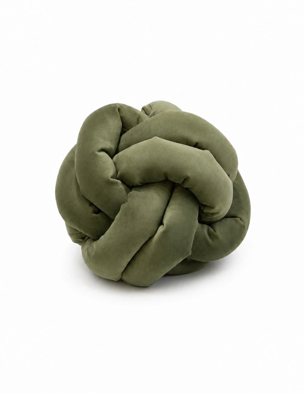 Coussin noeud kaki