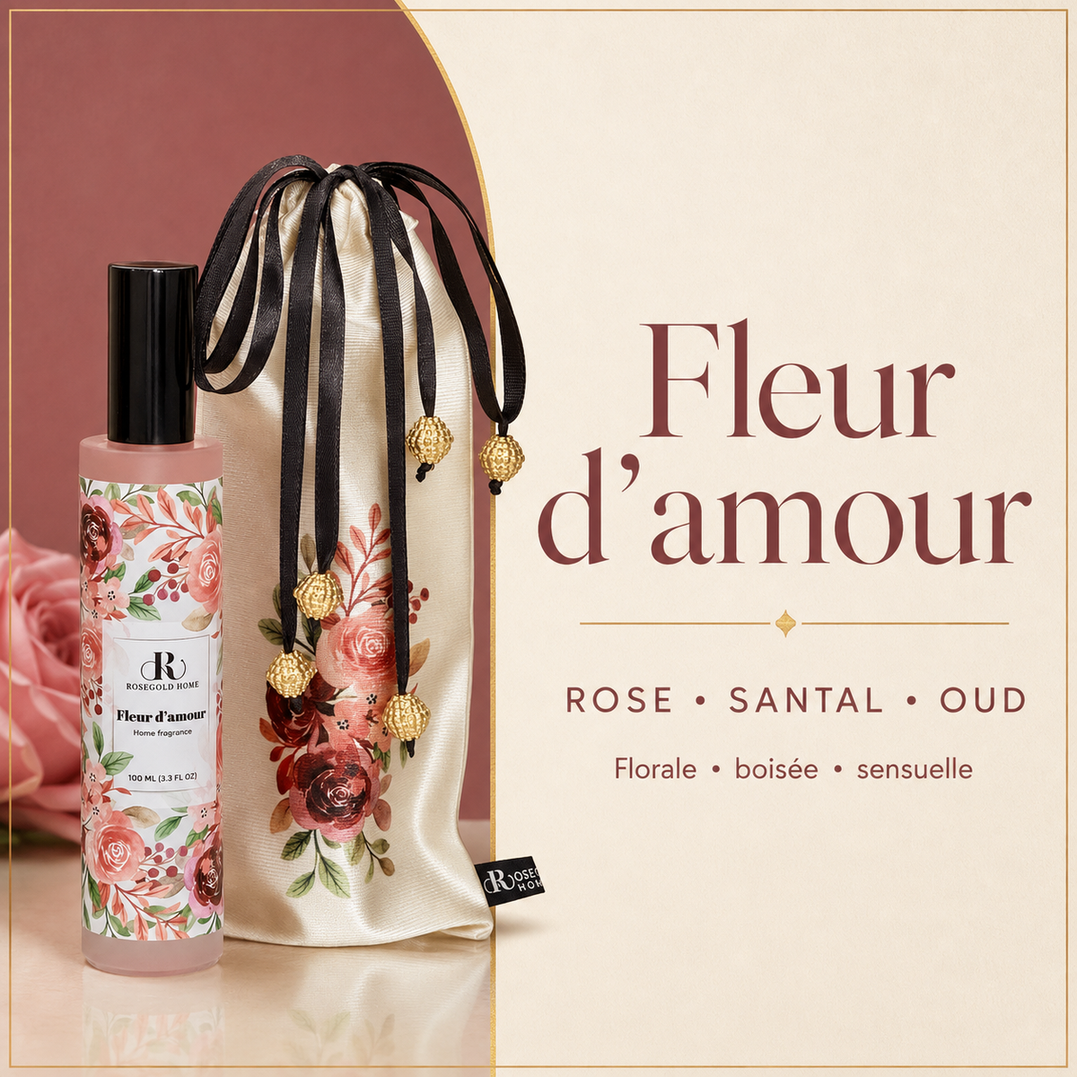 Fleur d’amour – Parfum d’ambiance 100 ml