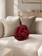 Coussin noeud rouge