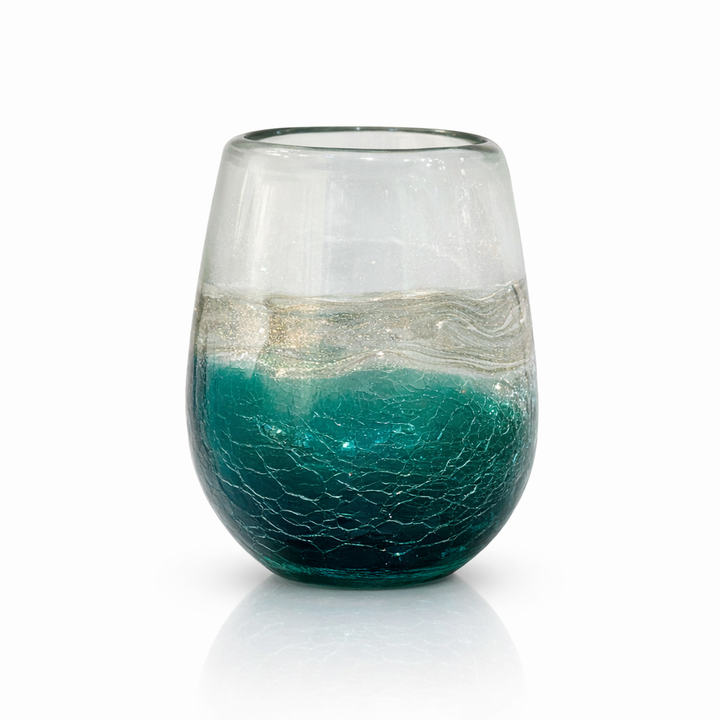 Vase décoratif en verre soufflé – 15 cm